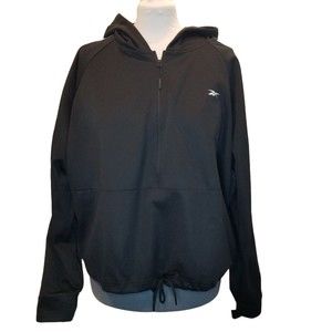 Reebok Womens Size 3X Speedwick Black Half Zip Hoodie